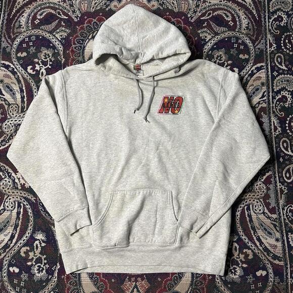 Vintage Dare Resist Drugs And Violence Hoodie Extra Large Gray Pocket Graphic - Picture 1 of 7
